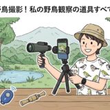 スマホで野鳥撮影！私の野鳥観察の道具すべて見せます！